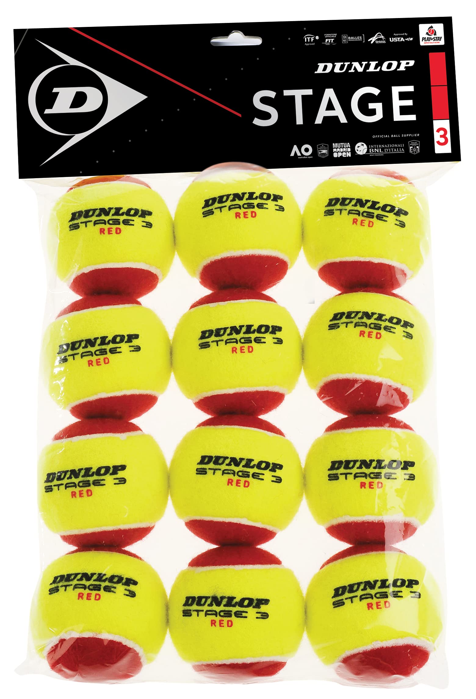 Amazon.com : Dunlop Sports Stage 3 Transition Tennis Ball